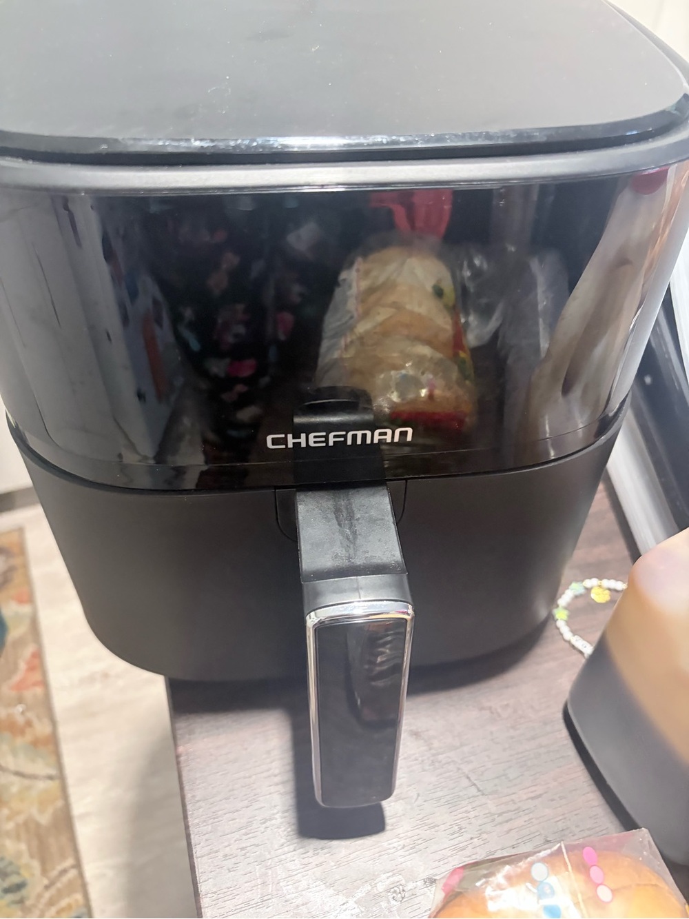 Black Air Fryer - Compact Kitchen Cooker